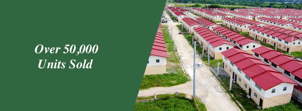 Reopen Units in Silvana Pandi: Over 50,000 modern homes with red roofs sold, showcasing the newly available housing development ready for occupancy