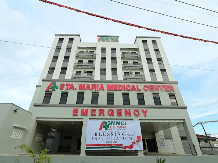 Alora Heights Santa Maria Bulacan - Sta. Maria Medical Center Emergency Department with a banner announcing the blessing and inauguration on June 18, 2024, located near Alora Heights.